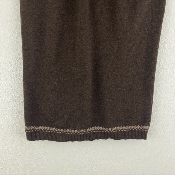 HOLLISTER Y2K 2000’s Bella Swan Fair Isle Twilightcore Brown Short Sleeve Top - Picture 9 of 10